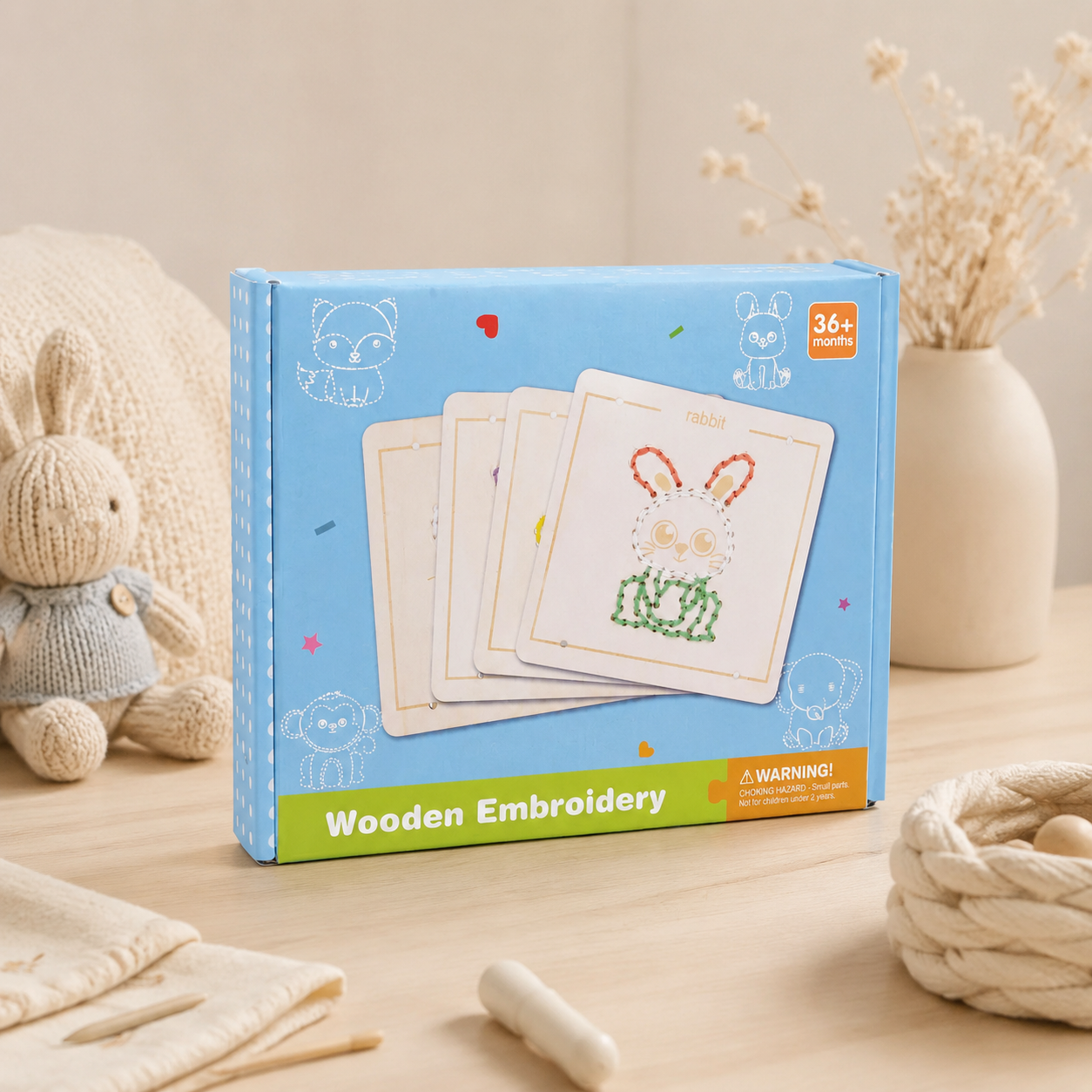 Juego de Bordado de madera