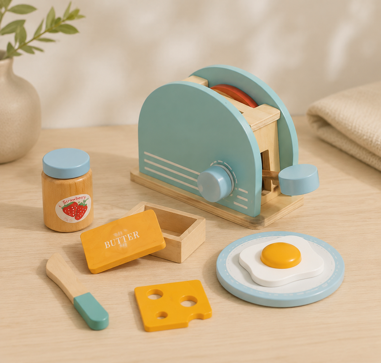 Máquina de Pan Montessori de Madera