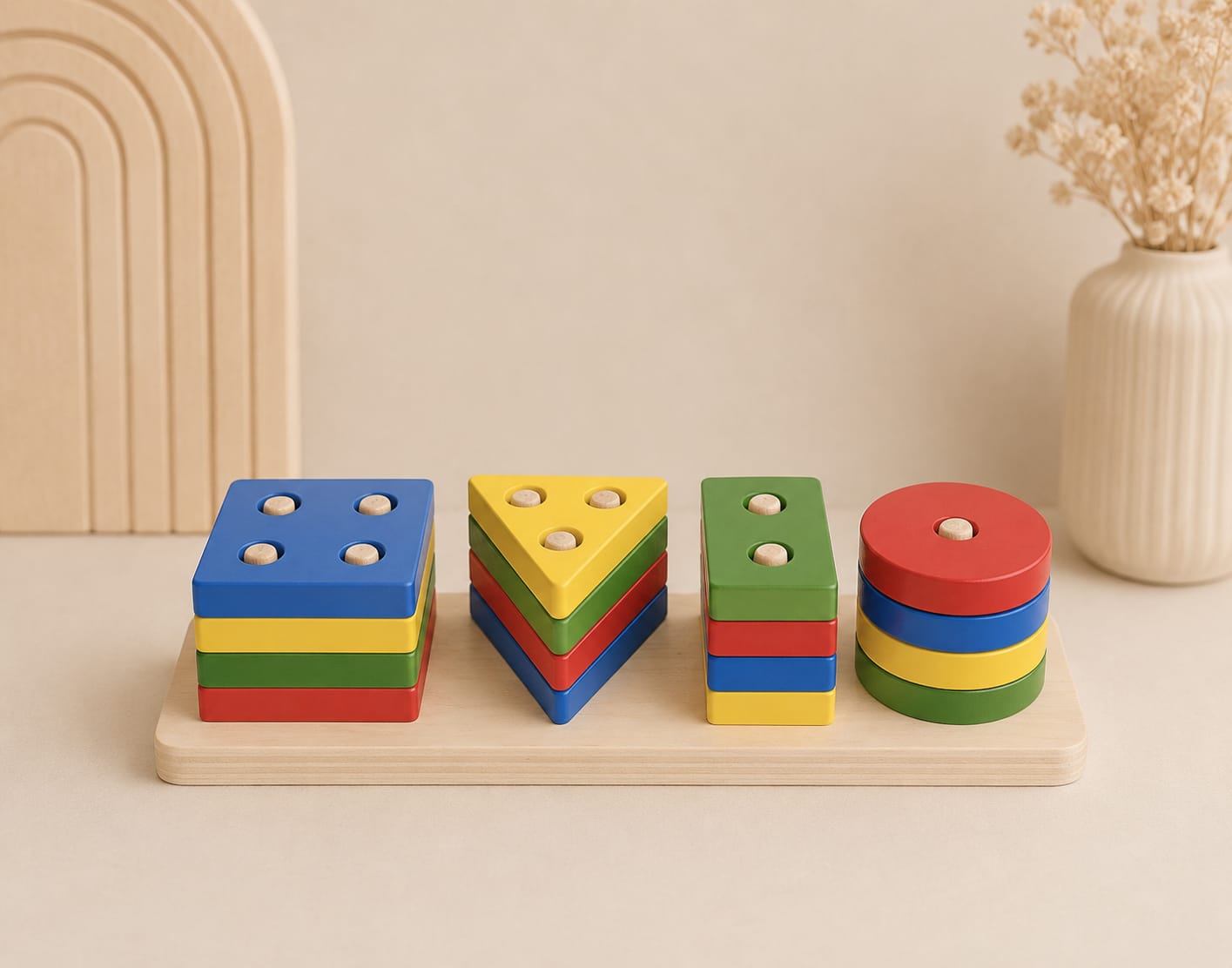 Puzzle de Formas de Madera